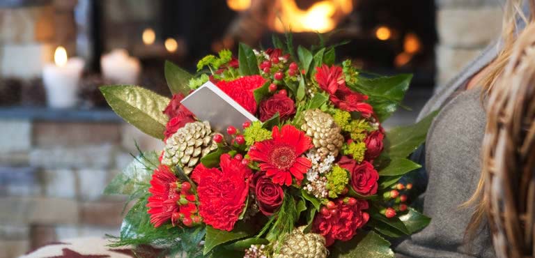 christmas flowers and plants by post